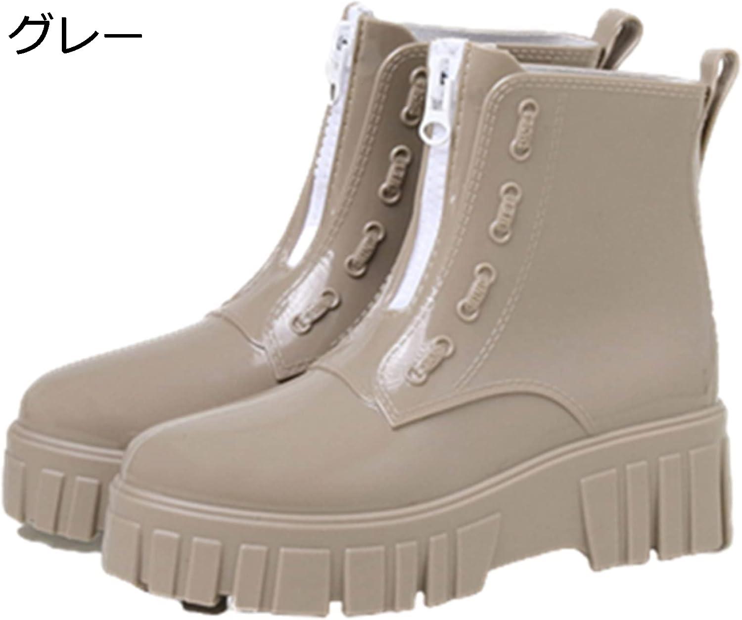 大雨 梅雨 台風 雪の日 雨靴 レディース レインウェア 防水加工 ミドル丈 耐久性 耐滑 耐磨耗性 無地 軽量 痛くない 履きやすい 春夏秋 お出かけ レジャー 園芸 花見