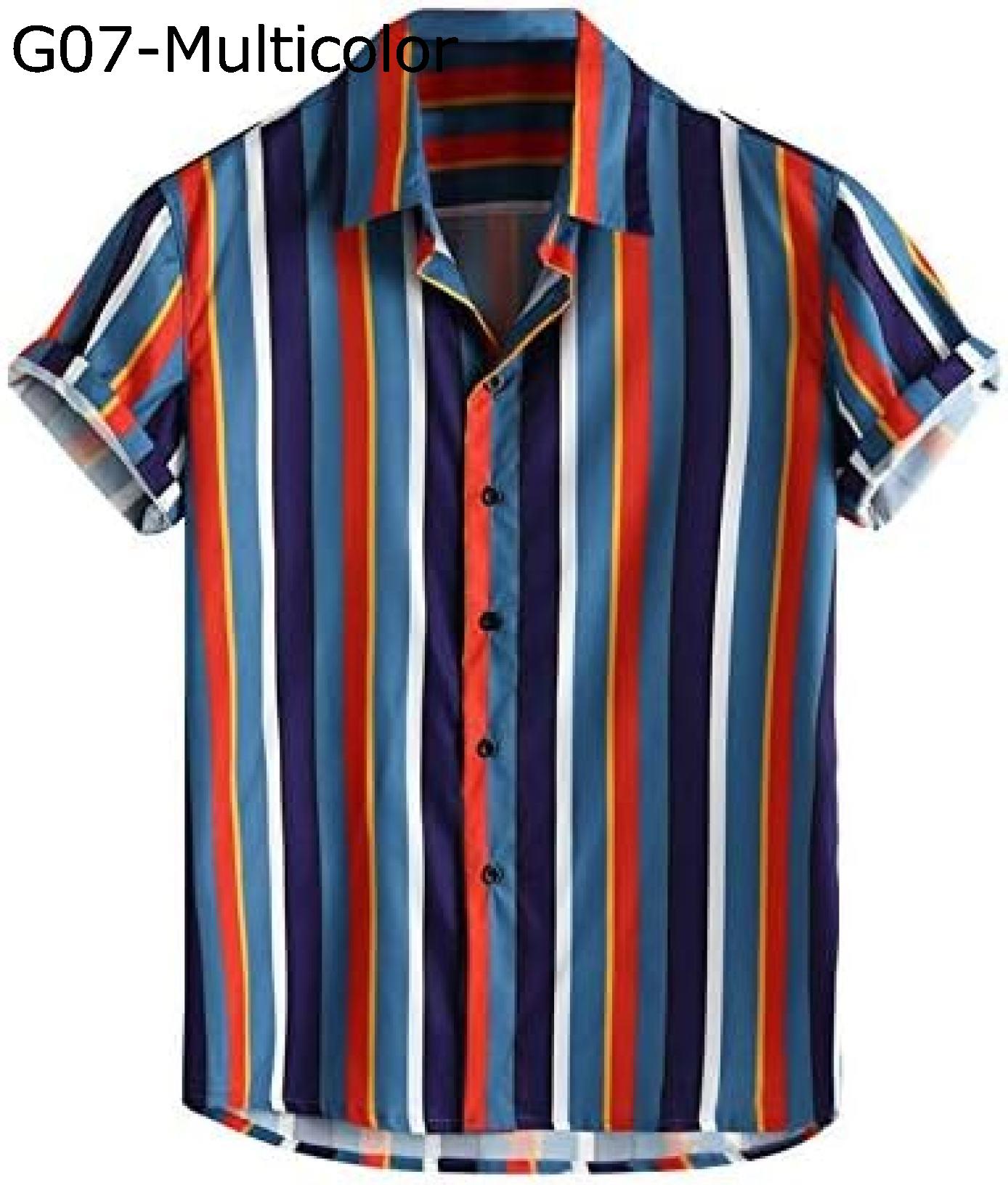 購入15％-30%OFF 半袖シャツ メンズ キューバシャツ アロハシャツ 夏服 カジュアルシャツ ストライプシャツ 柄シャツ 通気性 吸汗速乾 大きいサイズ M-3XL