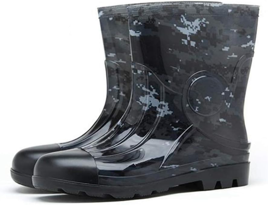 メンズ レインシューズ レインブーツ ショート 長靴 雨靴 はきやすい 大きいサイズ 24.5cm〜27cm レインブーツ PVC製 軽半長靴 作業靴 通勤 通学 園芸 メンズ ガーデニングレインブー