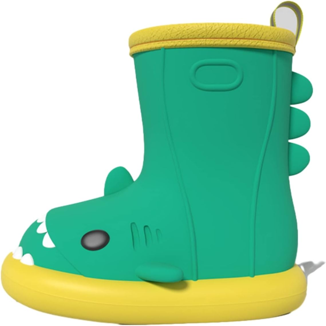 レディース サメ 可愛い ミドル丈 レインブーツ レインシューズ 雨靴 雨具 pvc 完全防水 滑り止め 耐摩..
