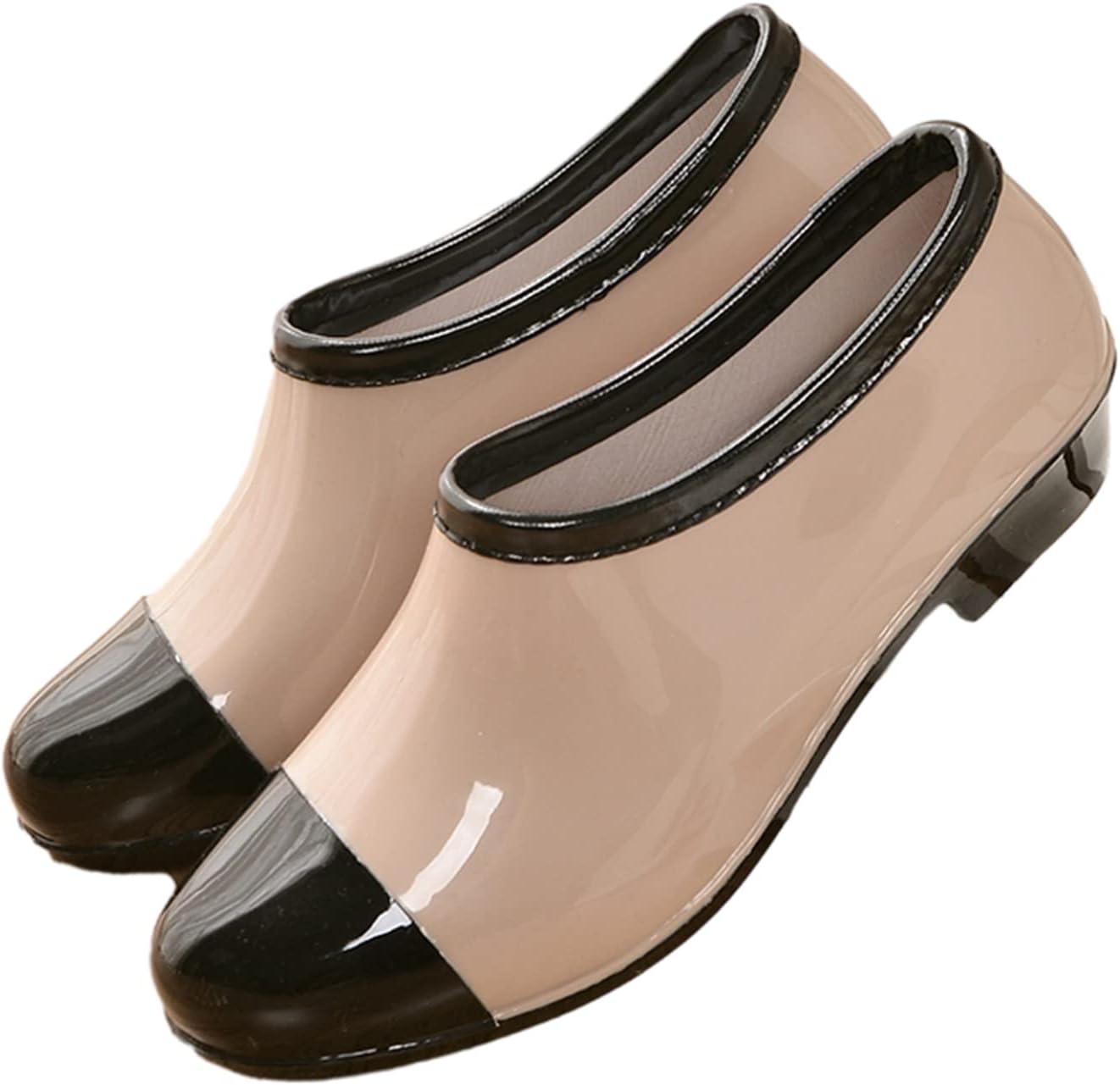 レインブーツ パッチワーク 花柄 れいんしゅーず レディース 短靴 ショート 完全防水 疲れにくい コン..