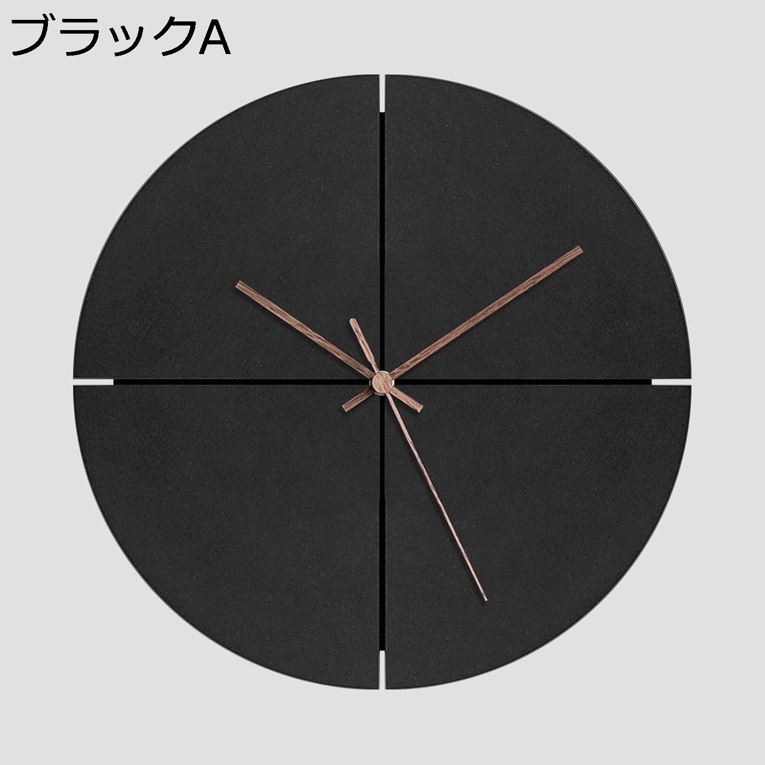 購入15％-30%OFF 掛け時計 静音 シンプルなスタイル 連続秒針 掛け時計 静音 シンプル 連続秒針 掛け時計 おしゃれ リビング 部屋 寝室 贈り物 丸い壁掛け時計 29*29*2cm 壁掛け（ブラックA）