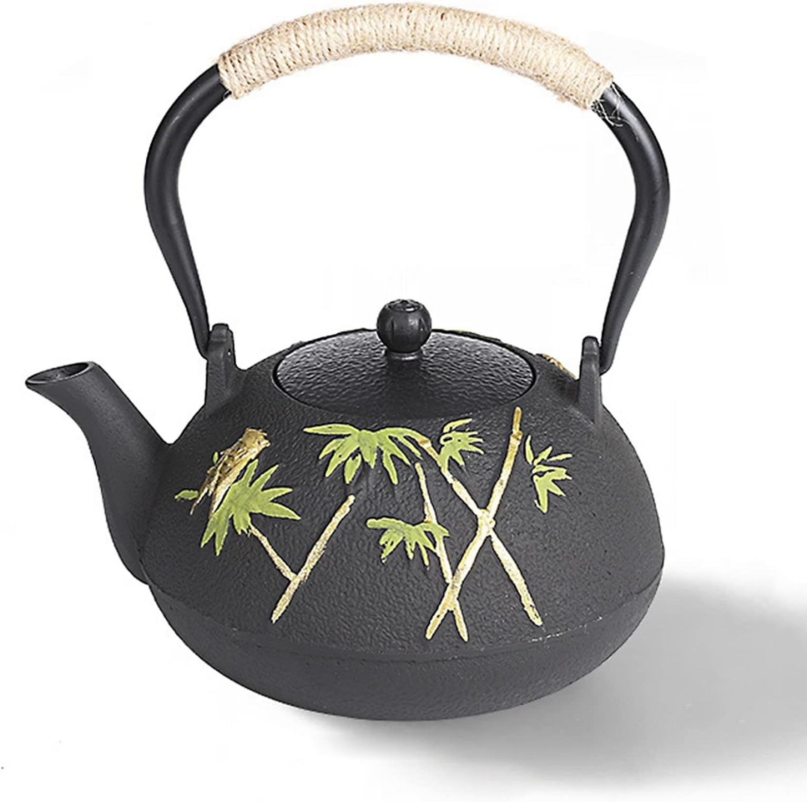 鉄瓶 急須、ティーポットウォーマー 和風急須やかん 鉄びん 鉄器 鋳物 茶道道具 手作り急須 直火可 やかん 鉄びん 炭ストーブ バーベキューストーブ 家庭用暖房