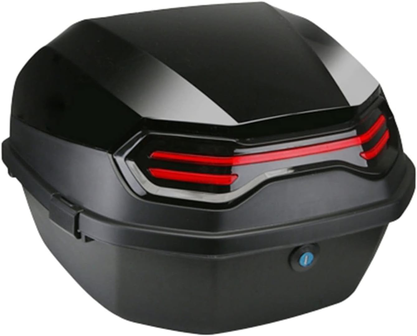 バイク リアボックス 40L トップケース バイクボックス バイク用ボックス 着脱可能式 大容量 原付 スクーター フルフェイス収納可能 ヘルメット入れ ブラック1