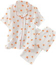 購入15%-30%OFF ルームウェア レディース 夏 半袖 ロングパンツ 上下セット パジャマ 女性 ガーゼ 綿100% 前開き 柔らかい 部屋着 可愛い み...
