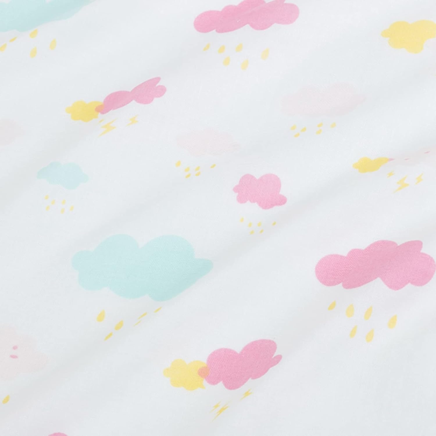 生地 ガーゼ 二重層 綿100% カートゥーン かわいい プリント 156*100cm コットン 肌にやさしい 柔らか..