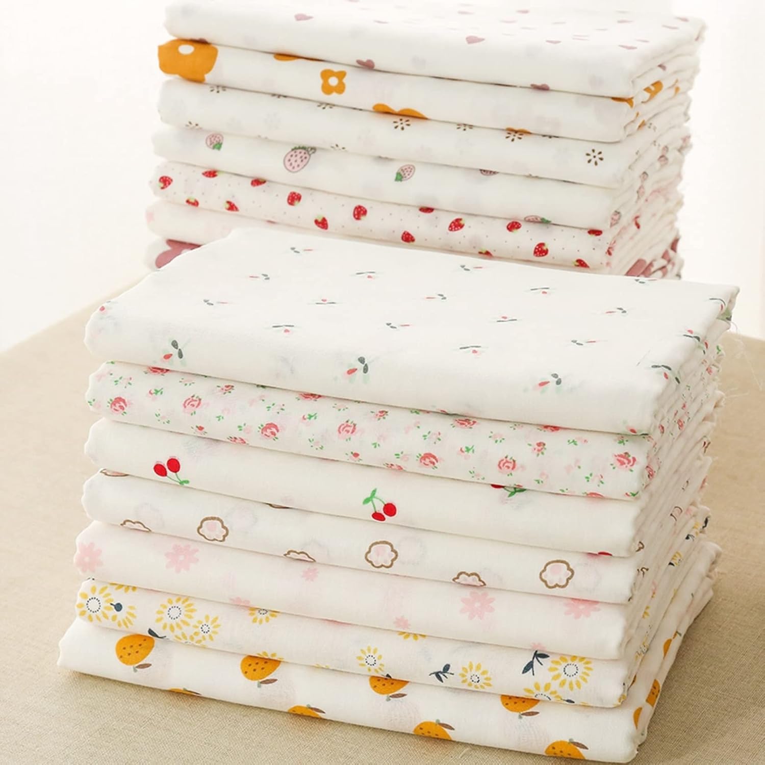 生地 ガーゼ 二重層 綿100% カートゥーン かわいい プリント 150*200cm コットン 肌にやさしい 柔らか..