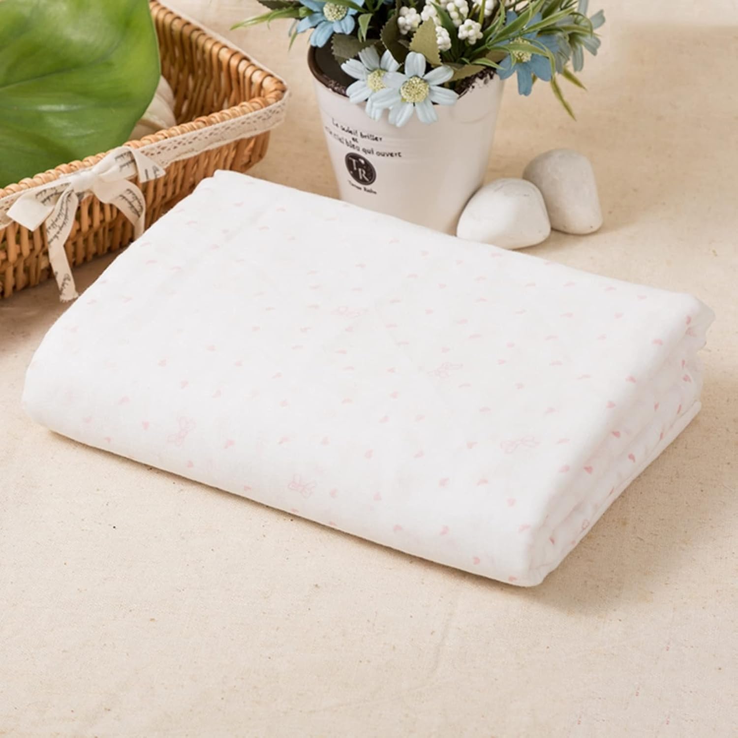 ガーゼ 二重層 綿100％ ベビー用品 コットン プリント カートゥーン かわいい 約2m*幅1.45m 肌にやさし..