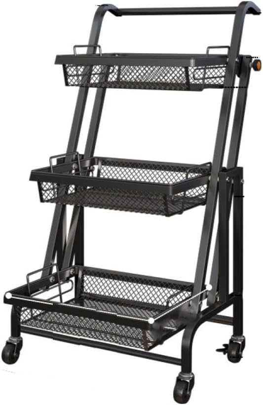キッチンワゴン キャスター付 収納ラック ワゴン マルチワゴン ラック 棚 収納ラック 収納かご メッシ..