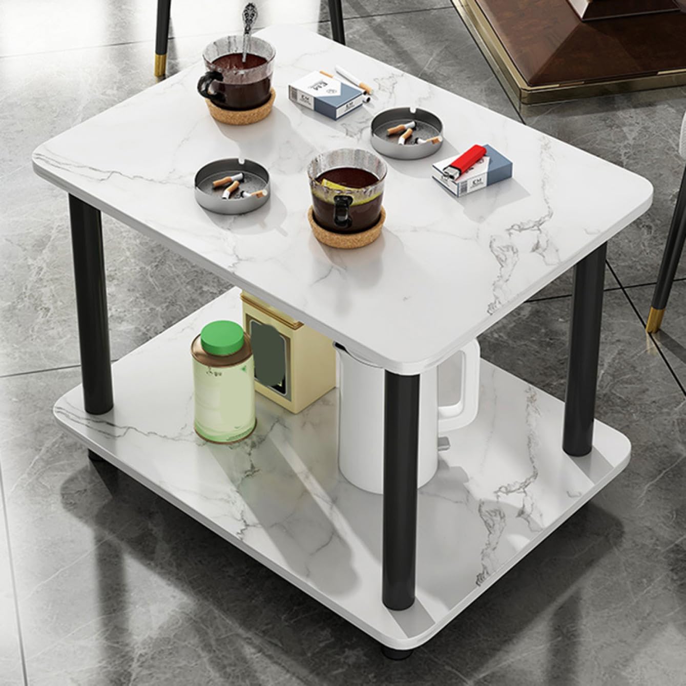 キッチンワゴン キャスター付き キッチンカート バスケット カラー1 台所かご スチール ラック シェルフ 棚 すき間 小物 収納 バスケット カートストッパー付き 新生活 入学 引越し 調味料ラック(3)