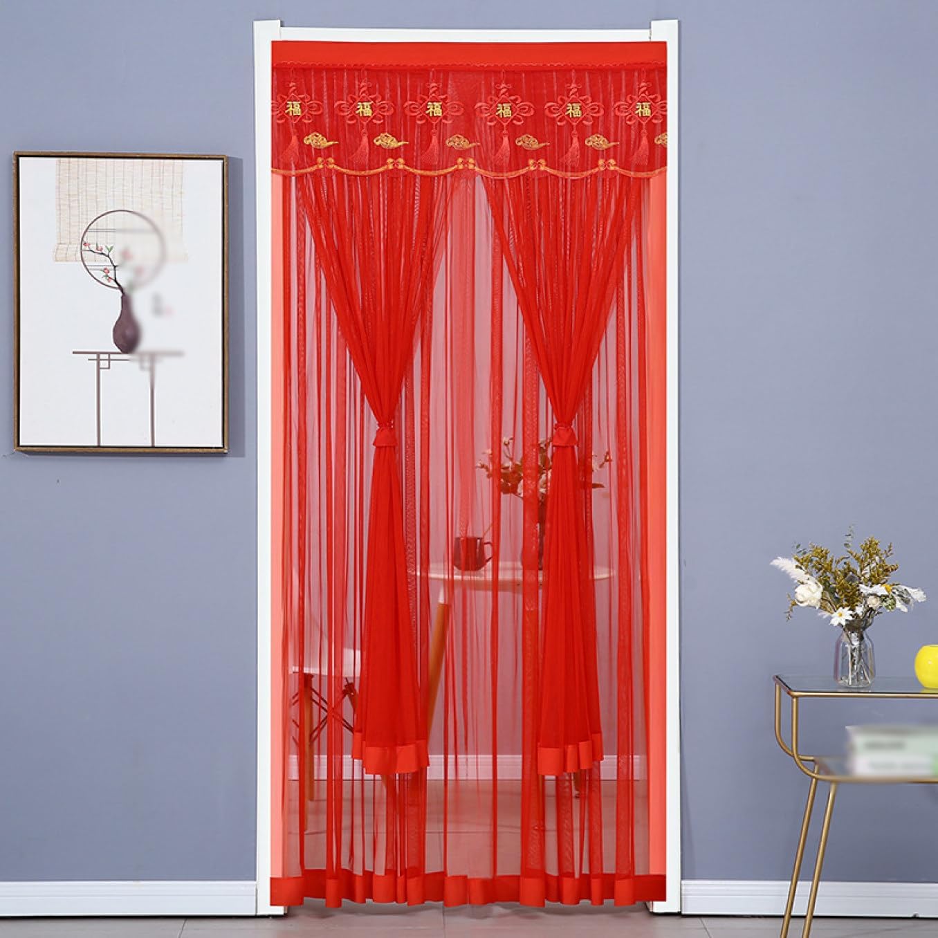 暖簾 間仕切り 無地 柔らかい キッチン ドアカーテン 柔らかい おしゃれ 目隠し 厚手 ナチュラル 綿麻 ..