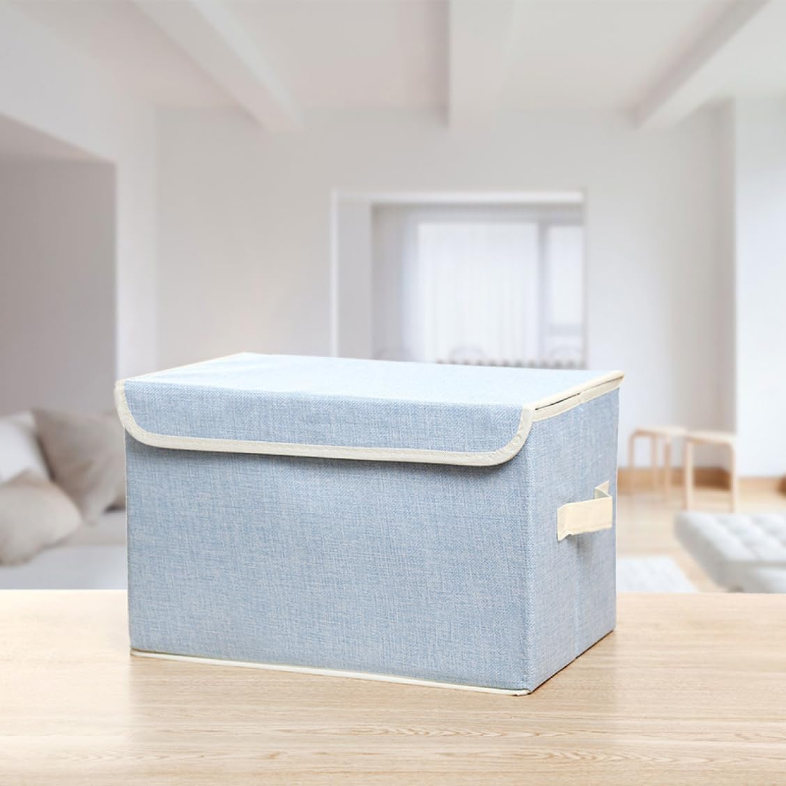 GOTO funny 楽天市場店の収納ボックス 収納BOX 38*24*24 蓋付き収納ボックス おしゃれ 折りたたみ 多機能収納ケース 衣装ケース 衣類収納 様式8 フタ付き ストレージボックス 整理箱 押し入れ収納 大容量 洋服｜アングル2