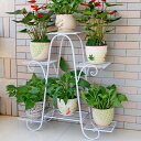 アイアン製 プランターベース 花台 アイアン 6段 植木鉢 鉢 ポット スタンド フラワースタンド 6C*83CM スチール ラック 置物台 サイドテーブル おしゃれ 生活雑貨 観葉植物 鉢置き リビ