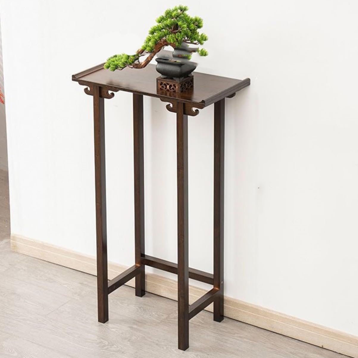 フラワースタンド 置き台 バルコニー 飾り台 花台 サイドテーブル コーヒー色 室内 屋外 花台 盆栽スタ..