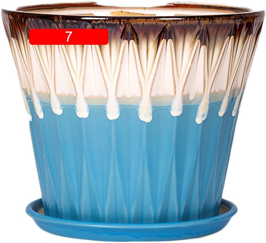 植木鉢 テラコッタ 23cm れんが色 おしゃれ 自動給水 花 野菜 ハーブ 栽培 円型 2個セット 受け皿付き ..