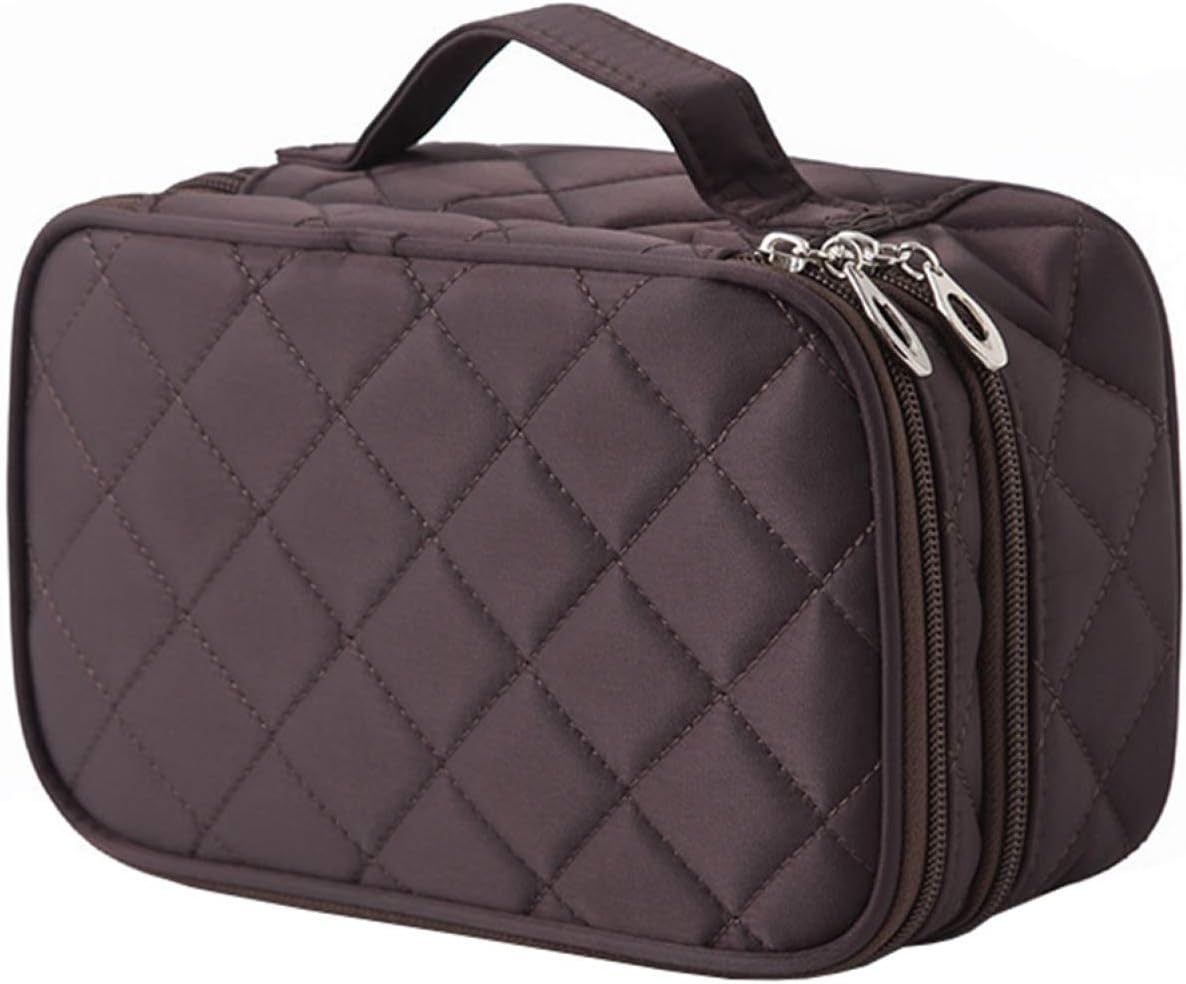 メイクボックス コーヒ 化粧ケース/バッグ/ポーチ 便携式 プロ用 收納 収納袋 大容量 コスメケース 旅..