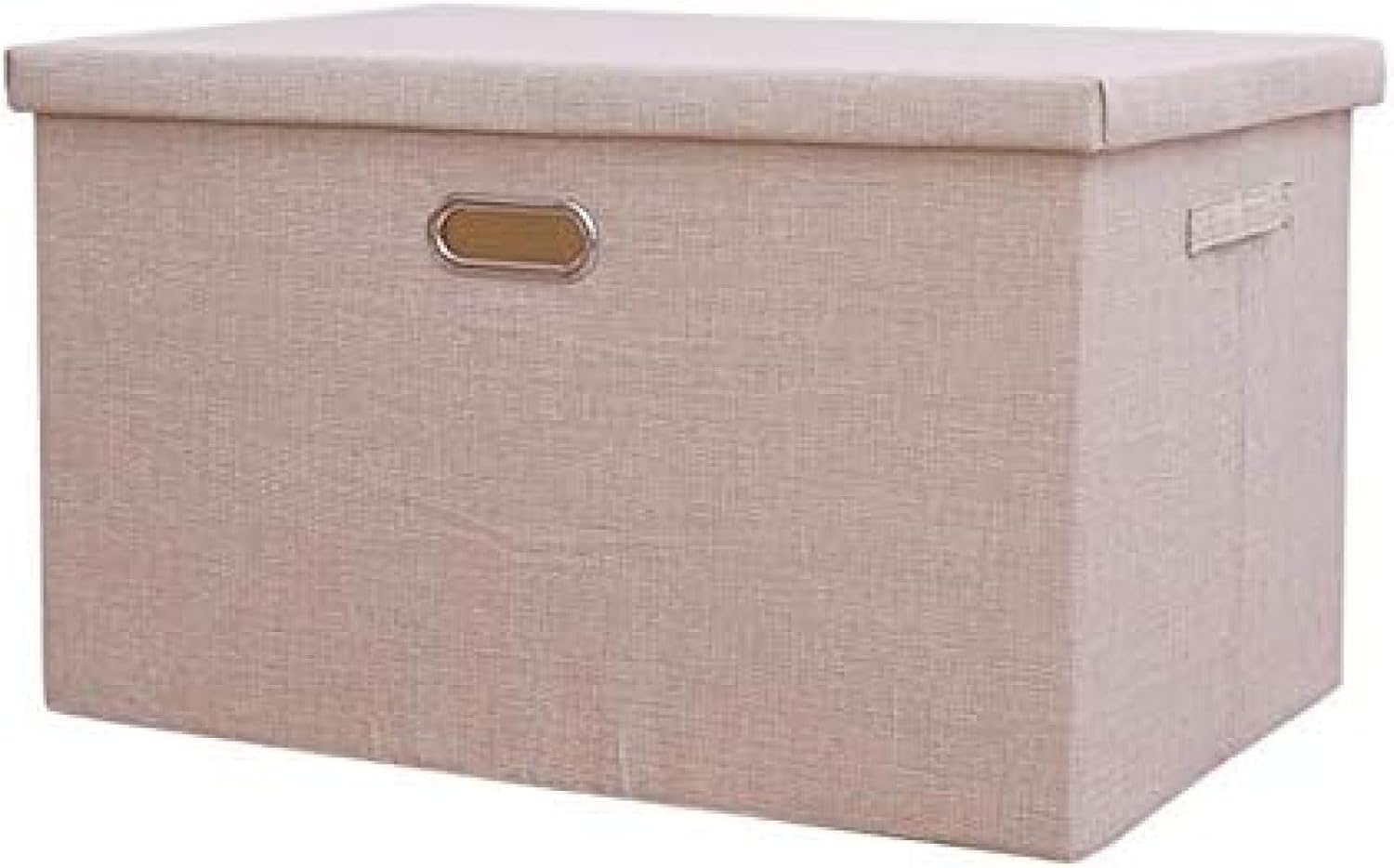 収納ポックス ふた付き おしゃれ 折りたたみ 収納ケース 不織布 水洗い 無臭 綿麻 丈夫 金属取っ手 折り畳み 蓋付き 大容量 おもちゃ 押入れ 小物 スタイル 種類別に分け 靴下 衣類 下着 事務