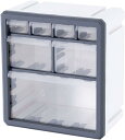 収納ボックス プラスチック 灰色 3段 オーガナイザー 机上用品 寝室 卓上 文房具 化粧品 事務用品 文書 化粧台 マルチシーン使用 小物収納 小物ケース アクセサリーオーガナイザー