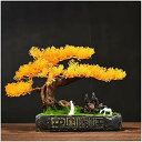 小さな盆栽 盆栽 松 人工鉢植え 観葉植物 フェイク盆栽 屋内 装飾 バスルーム ホーム キッチン オフィス 風水の装飾 人工鉢植え