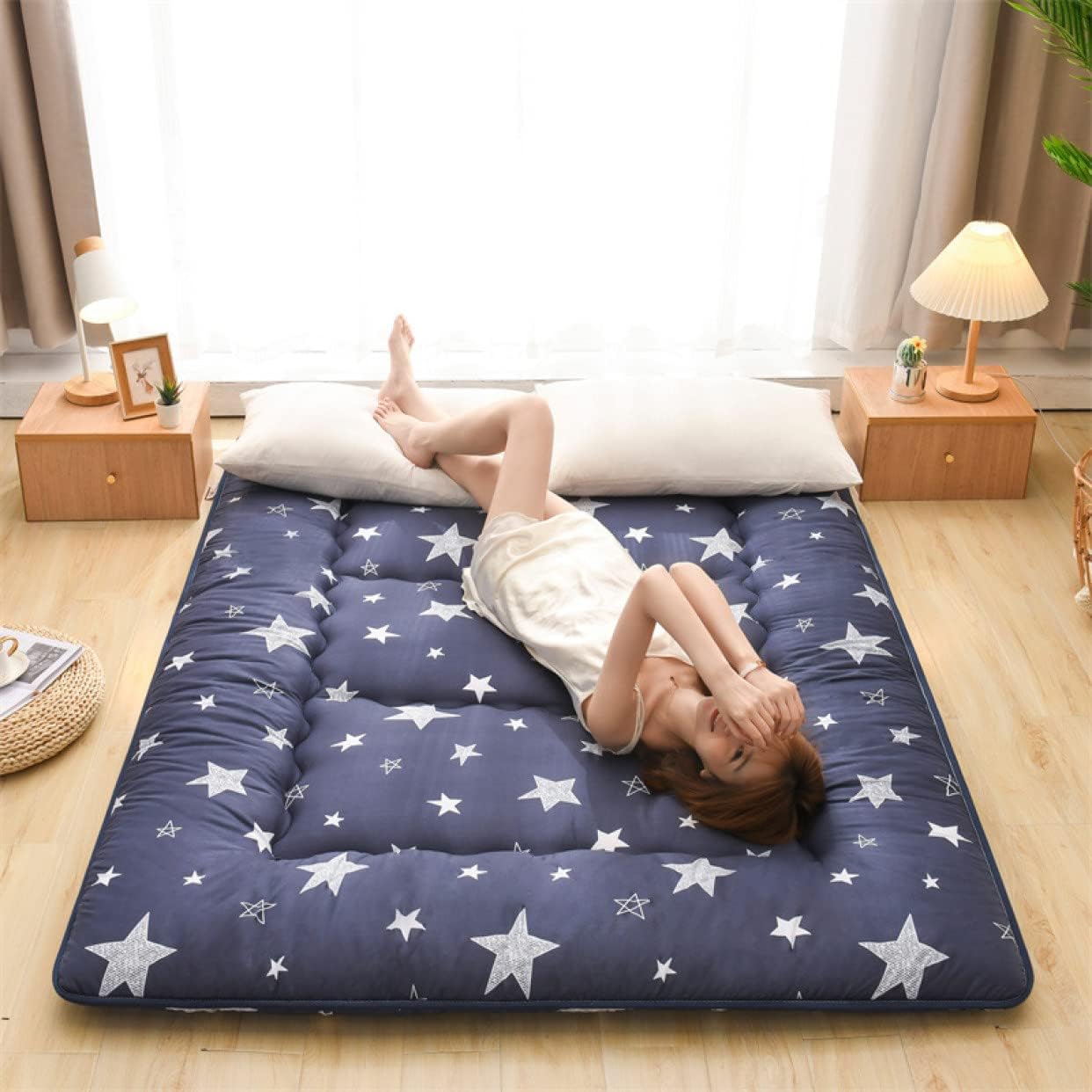 北欧風 ベッドパッド シングル 150*200cm 厚手 クッション性 柔らかい マットレス パッド シーツ おし..