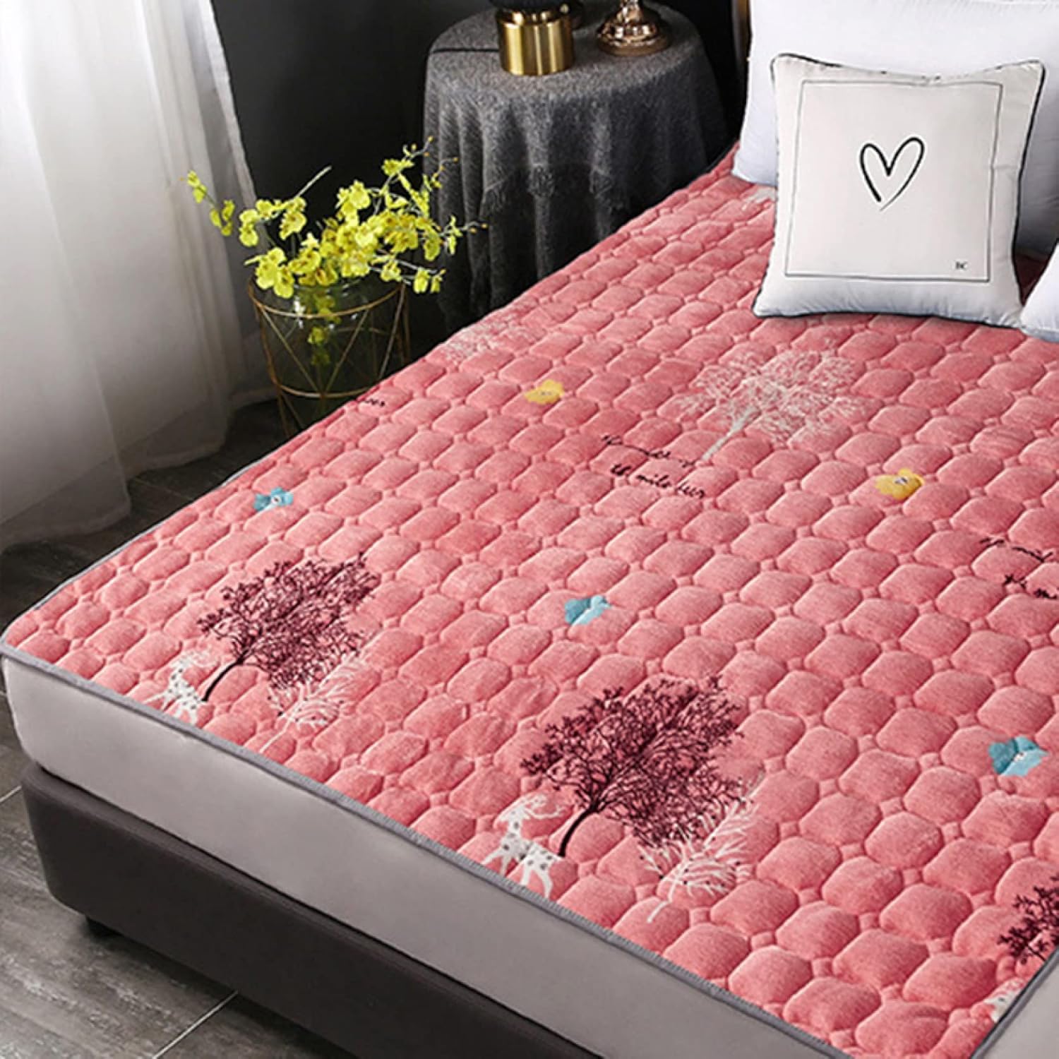 持ち運び便利 洗えるベッドパッド あったか 敷きパッド 立体キルティング 吸汗 ファミリーサイズ 速乾 ..