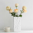 花瓶 陶器 一輪挿し フラワーベース 和風 洋風 花びん 水生植物 生け花 ホワイト ドライフラワー適用 インテリア花瓶 セラミック 陶器花瓶 和風花器 フラワーベース 花器 1個入り シンプル 玄関