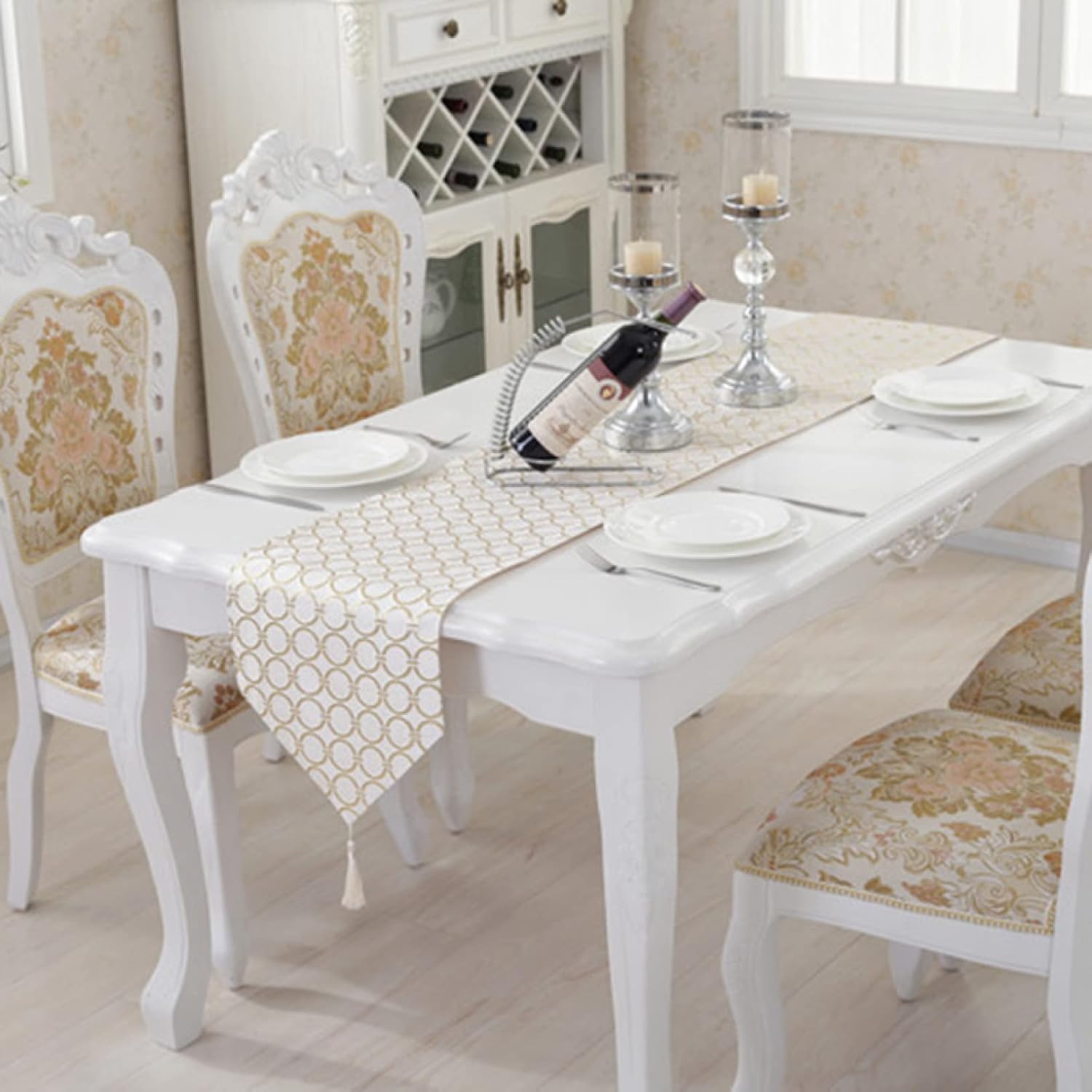 テーブルランナー モダン 抽象 花柄 テーブルクロス モダン 北欧風 プレースマット レストラン用 滑り..