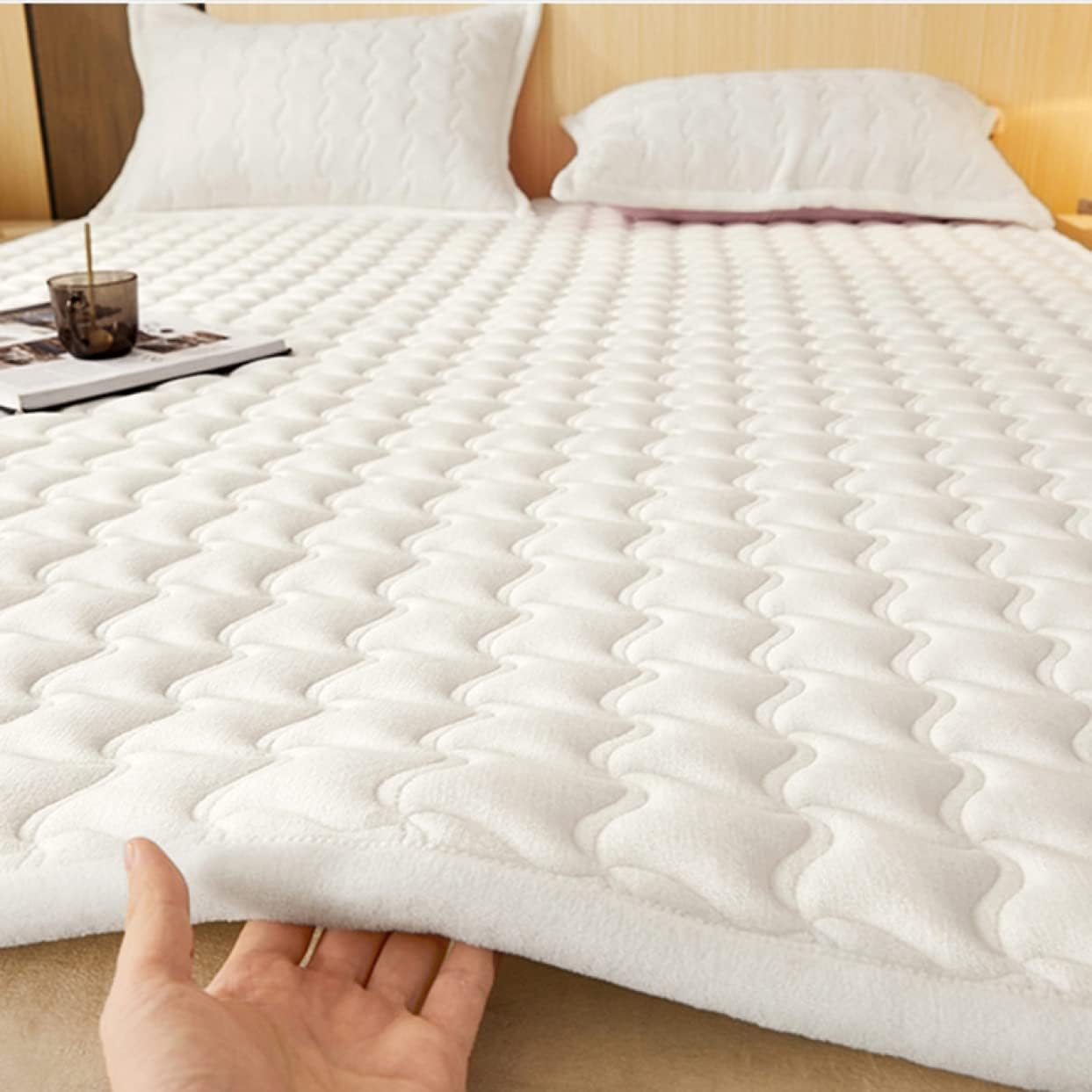 ベッドパッド・敷きパッド 敷きパッド 200*220cm セミダブル 180×200cm 敷パッド 敷きパット 敷き毛布 ..