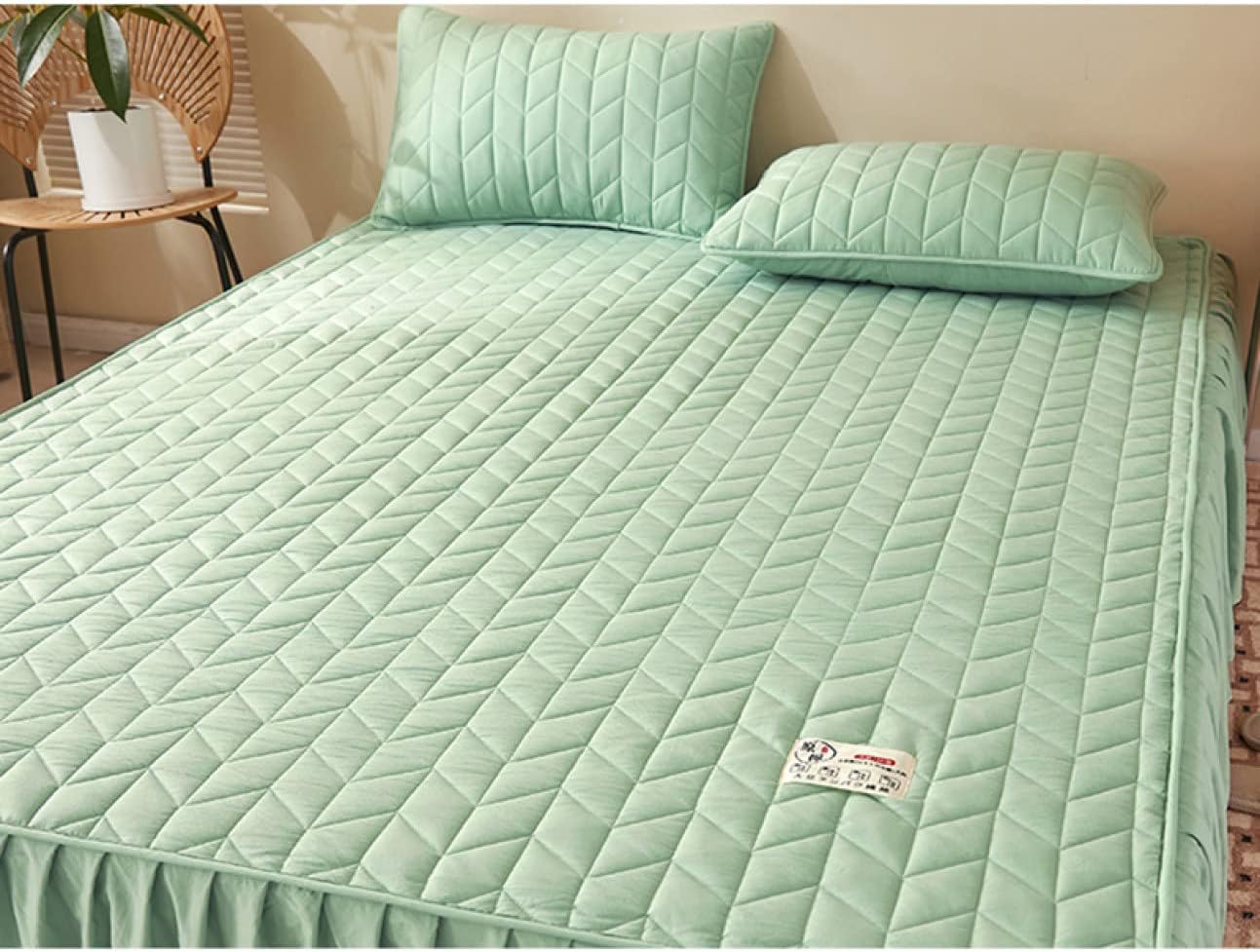 しきぱっど 敷きパッド シングル カラー1 汗とり 滑らかタッチ 春夏用 汗取り しきパッド 敷パッド 敷シーツ 通年使える パッド一体型ボックスシーツ 洗える 150*200cm 丸洗い 速乾 寝具 [3]