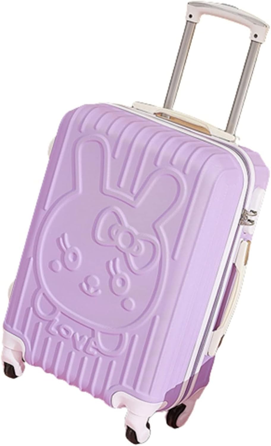 Carry Cases - スーツケース キャリーケース 60L キャリーバッグ ファスナー式 超軽量 大型 耐衝撃 静音 ダブルキャスター 360度回転 旅行 ビジネス 出張 パープル Lサイズ（6-8泊）