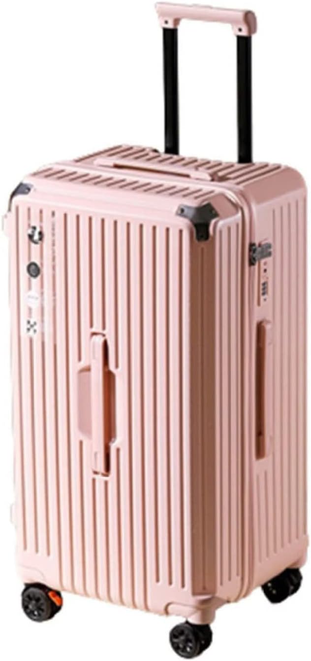 　　　 ◆◇◆売れている秘密◆◇◆ 【バッグ仕様】：Lサイズ：40cm×34cm×63cm、6-8泊に似合います、収納可能サイズ：65L、メイン素材：ABS樹脂とPCでの混合素材。超軽量で収納便利、初心者の方から旅慣れた方まで幅広くご利用頂けるスーツケースです。男女兼用のキャリーケースです。 【高品質素材】：ABS樹脂+PC耐衝撃材を採用し、耐衝撃性に優れた上、高弾性で、変形しにくい。ボディーの粘り強さと荷重レベルを高めるとともに、超軽量のキャリーバッグと頑丈なボディーの完璧な統一を実現しました。エンボス加工、傷つきにくい。また衝撃に強いコーナーパッド付きで、移動時の衝撃や、受託手荷物扱い時などの衝撃から大切な荷物を守ります。携帯便利、女性でも楽々に持ち出かける人気なキャリーケースです。 【TSAロック付き】：海外旅行には欠かせない世界基準のダイヤル方式のTSAロックを採用しています、より安全で便利です。米国をはじめ、世界各地の空港で荷物を預ける際に鍵をかけたまま預けることができるTSAロックを採用しています。暗証番号式だから鍵をなくすリスクもありません。工場から出荷する時の初期パスワードは「000」です。※TSAロックの鍵は運輸保安庁の職員が所有する物で、本製品は付属しておりません。 【三段調節キャリバー＆静かなキャスター】：アルミニウム製の超軽量のキャリバーは伸縮可能で、ご自分の身長に合わせて、スムーズな3段階調整が可能です。高弾性TPE衝撃軽減素材のキャスターを採用し、より静かで耐摩耗性も向上しています。スムーズな滑りを実現しながら、360度の自由回転もできます。耐振性に優れるデザインで、荷物を入れて凸凹な路面でもスムーズで安定した移動を可能にします。 【様々なシーンで活躍】：シンプルなデザインで、男女年齢問わずご利用いただきます。旅行、出張、通学、合宿、アウトドア、遠足、ショッピング、お釣り、帰省、お出かけ、スポーツ、防災用など様々なシーンで活躍できます。母の日、父の日、誕生日、卒業日など祝日で、プレゼントとしてもオススメです。 　　　◆◇◆注意事項◆◇◆ご覧のモニターの環境、撮影環境により実物と色味が異なって見える場合がございます。湿った状態で他のものと擦り合わせると色が移る恐れがあります。濃色品の洗濯時は、白色、淡色と分けて洗ってください。説明 【商品データ】メイン素材：ABS樹脂+PCSサイズ：40L/機内持込/1-3泊Lサイズ：65L/託送必要/6-8泊工場から出荷する時の初期パスワードは「000」です。【様々なシーンで活躍】シンプルなデザインで、男女年齢問わずご利用いただきます。旅行、出張、通学、合宿、アウトドア、遠足、ショッピング、お釣り、帰省、お出かけ、スポーツ、防災用など様々なシーンで活躍できます。母の日、父の日、誕生日、卒業日など祝日で、プレゼントとしてもオススメです。【TSAロック搭載】海外旅行には欠かせない世界基準のダイヤル方式のTSAロックを採用しています、より安全で便利です。アメリカなど領土に到着する国際旅客の手荷物について、X線透視検査を行います。荷物については開封して目視チェックもあり得るため、一切施錠しないことが求められています。TSAロックならば、検査員が専用のマスターキーで開封することができるため、預け入れ時にも施錠して渡すことができるのです。※注意：本体の鍵穴はTSA職員の検査用ですので、TSAロックの鍵は運輸保安庁の職員が所有する物で、本製品は付属しておりません。【特徴】1.ABS樹脂+PC耐衝撃材を採用し、耐衝撃性に優れた上、高弾性で、変形しにくく、上品な質感と耐久性を兼ね備え、長くご愛用いただけます。2.アルミニウム製の超軽量のキャリバーは伸縮可能で、ご自分の身長に合わせて、スムーズな3段階調整が可能です。3.高弾性TPE衝撃軽減素材のキャスターを採用し、より静かで耐摩耗性も向上しています。スムーズな滑りを実現しながら、360度の自由回転もできます。4.衝撃に強いコーナーパッド付きで、移動時の衝撃や、受託手荷物扱い時などの衝撃から大切な荷物を守ります。【ご注意】1.ご購入前に、仕様をよくご確認ください。2.運送時などにできる多少のキズはお許しください。3.光撮影やディスプレイによって、実際の商品の色やサイズとウェブサイトの色やサイズが若干異なる場合があるかもしれませんので、ご了承ください。