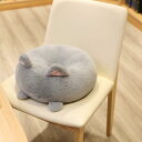 丸形座布団 ざぶとん クッション 兎 グレー 抱き枕 かわいい フルーツ柄 動物柄 穴付き ファー 椅子用 ソファー用 かわいい 体圧分散 低反発 お尻 高弾力 ふわふわ 自宅用 プレゼント