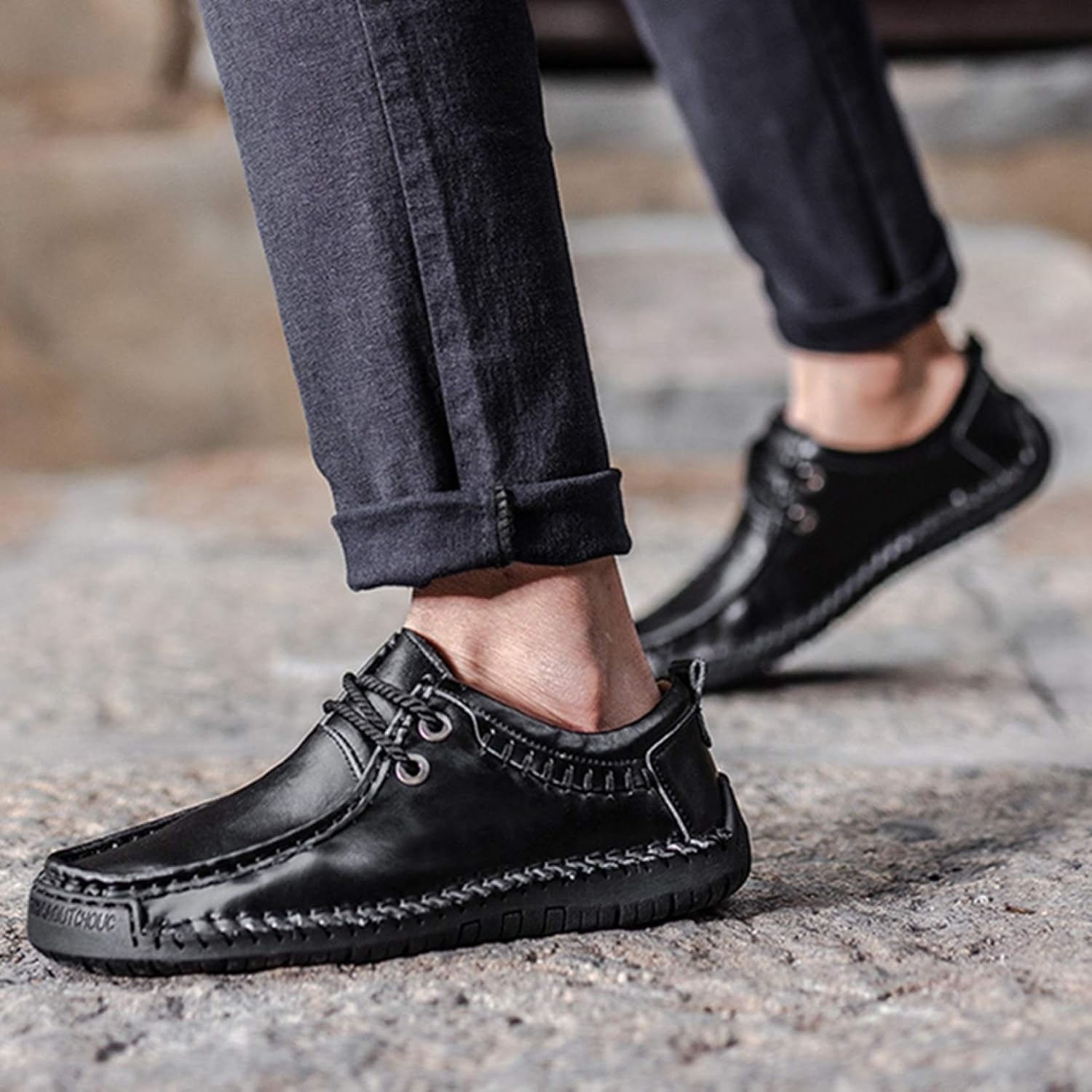 ドライビングシューズ メンズ レースアップ 革靴 通気 オフィス 大きいサイズ 歩きやすい モカシン 疲れにくい 柔らかい スリッポン 春 夏 フラットシューズ 通勤 カジュアル 運転靴 滑り止め 二