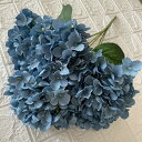 アジサイフラワー 造花 ブーケ 5本/束 きれい 本物そっくり 部屋飾り 喫茶店 美術館 造花芸術 庭園 写真撮影 装飾花 水やり不要 長持ち 枯れない花 ブル...