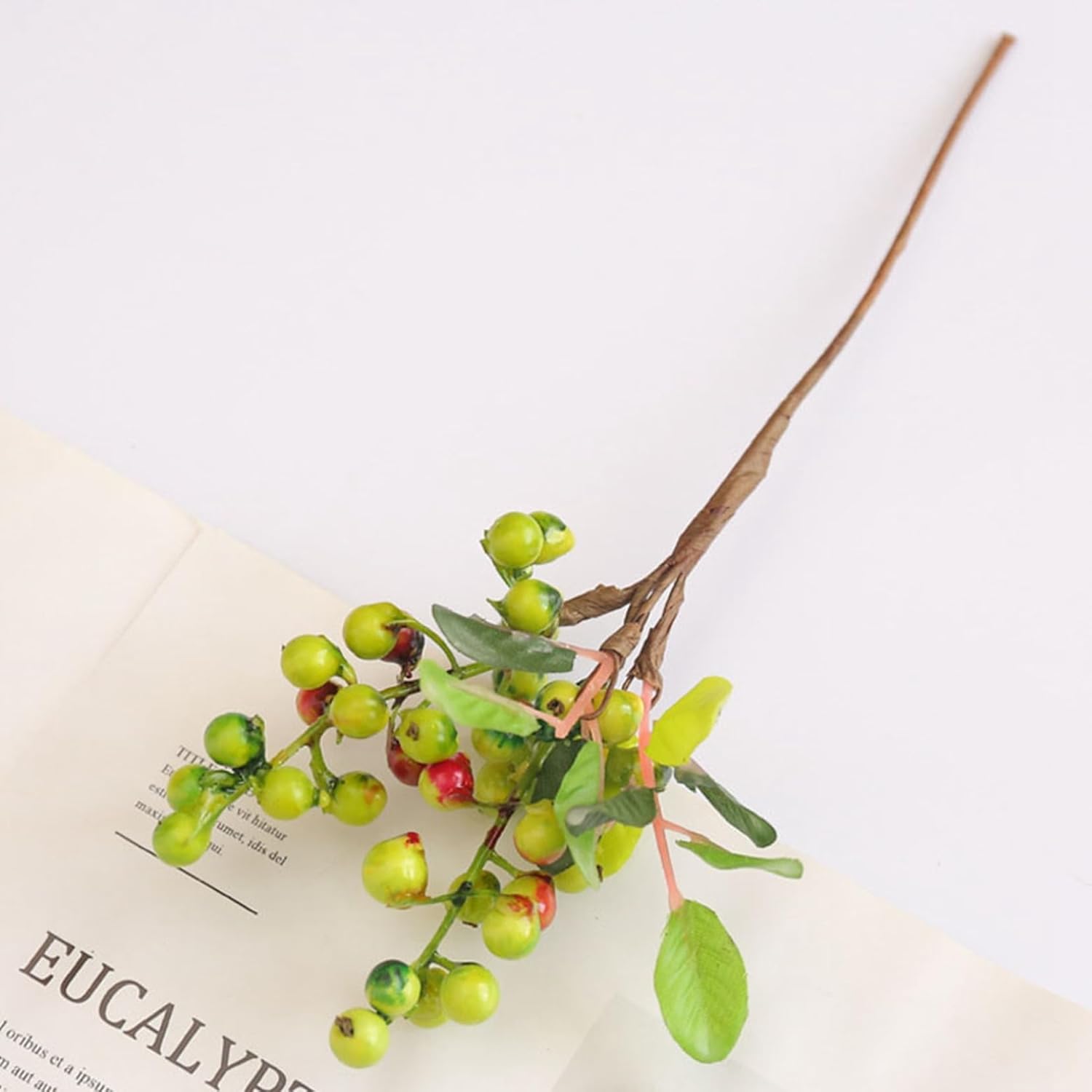 手作り 造花 枯れない花 多頭 1束 ブルーベリーの実 部屋飾り 喫茶店 写真撮影 美術館 記念日 装飾花 ..