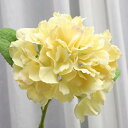 シルク造花 アジサイ イエロー 枯れない花 ブーケ 本物そっくり 水やり不要 長持ち 喫茶店 美術館 造花芸術 結婚式 写真撮影 記念日 インテリア 造花 絹花 花束