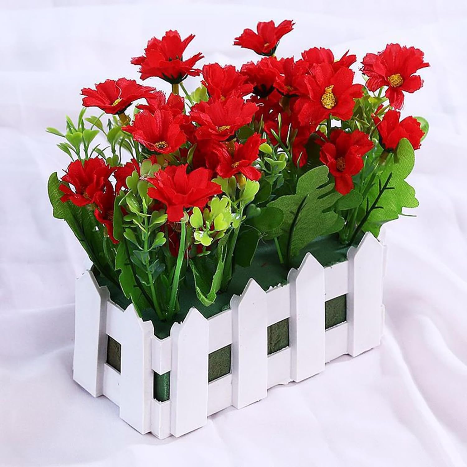 造花セット 木柵 枯れない花 本物そっくり 北欧 インテリア 喫茶店 部屋飾り 開店祝い 造花芸術 リビン..