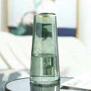 一輪挿し 花瓶 ガラス ガラス 01グリーン 北欧風 おしゃれ 高さ22cm クリア フラワーベース 生け花 インテリア シンプル リビング 寝室 玄関 書斎 窓辺 新生活 食卓 ドライフラワー かび(3)