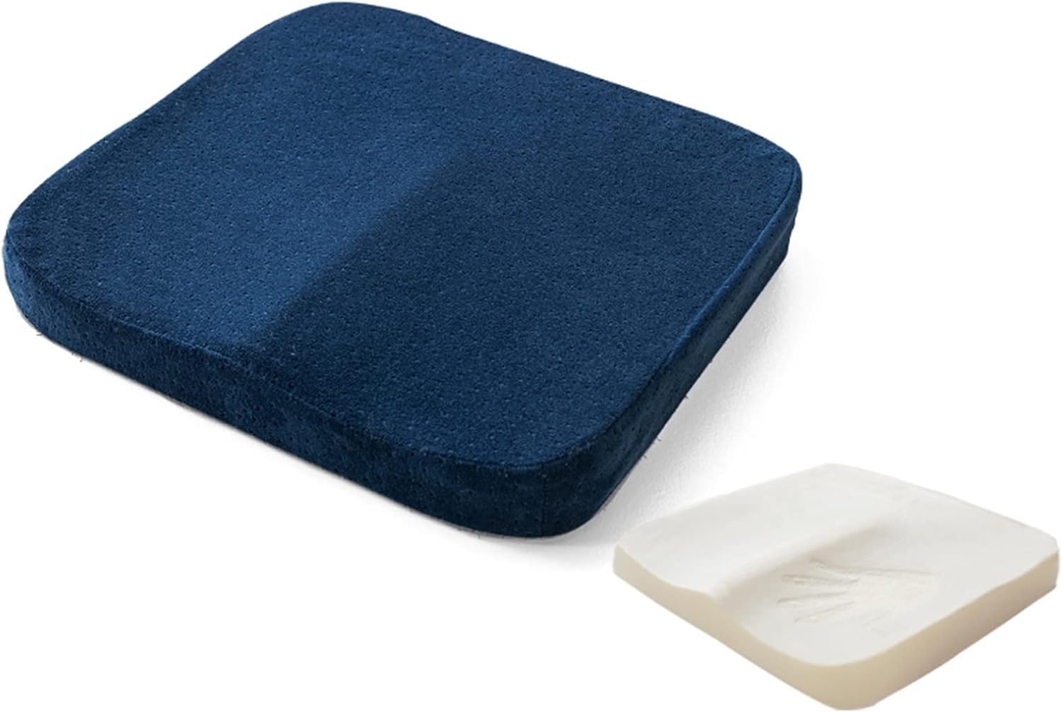 オフィス 座布団 シートクッション 高反発 お尻に優しい 体圧分散 抗菌防臭 通気 洗える 車 読書 瞑想 在宅勤務 滑り止め 持ち運び シンプル 日式 ネイビー 無地 座面クッション ざぶとん 40