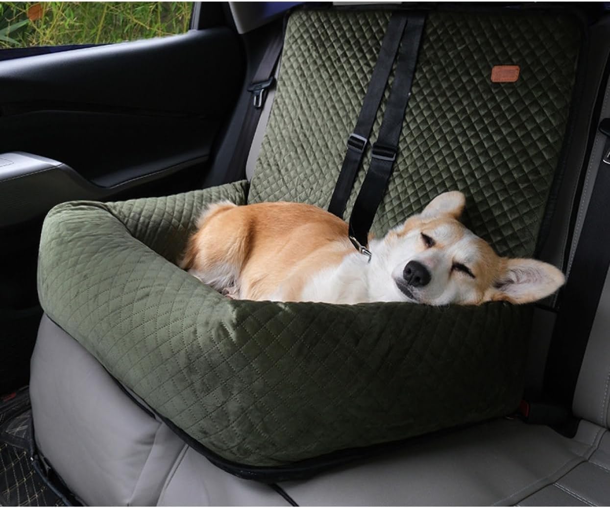 犬 ドライブボックス 2way ペット用ドライブシート 小型犬 中型犬 車用 ドライブキャリー ベッド 後部..