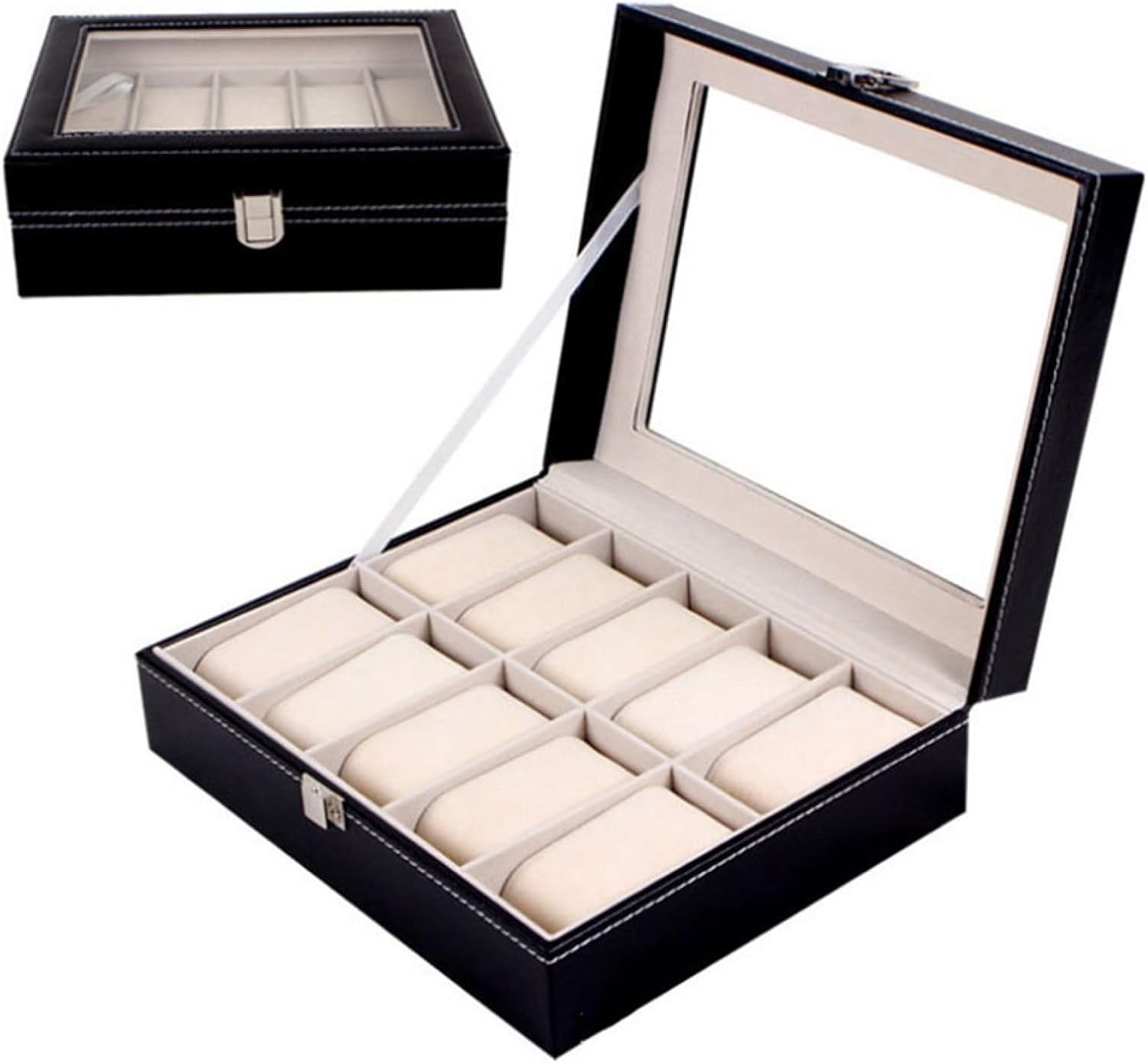 腕時計収納ケース 10本用 コレクションケース 腕時計収納ボックス ウォッチケース PUレザー アクセサリ..