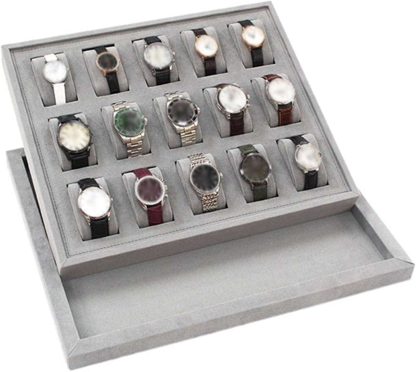 腕時計展示スタンド アクセサリー収納 腕時計収納ケース 腕時計トレイ ジュエリートレイ 鑑賞用 ウォッ..