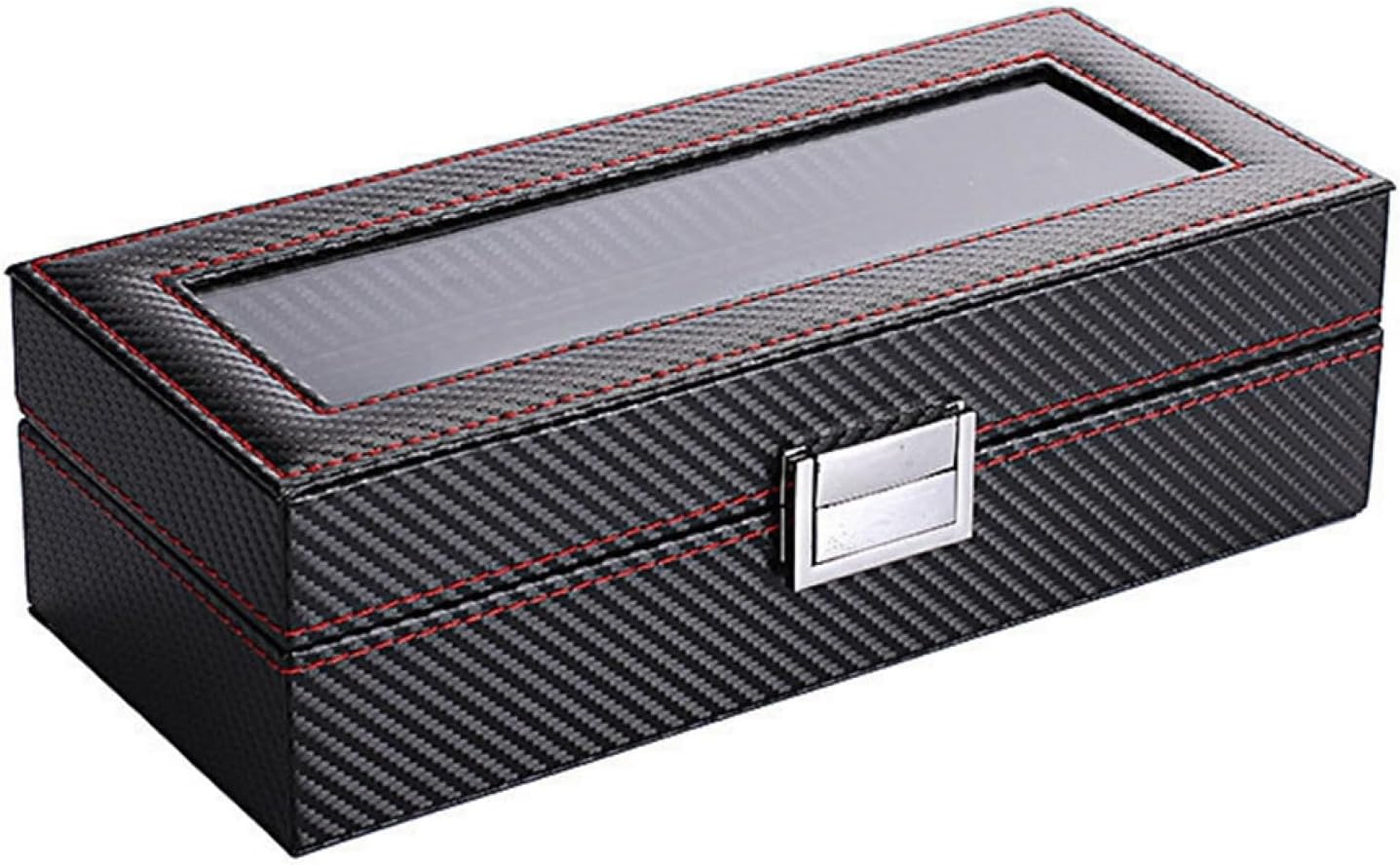 腕時計収納ケース ウォッチボックス コレクションケース 収納ボックス 時計携帯 カーボンファイバー仕..