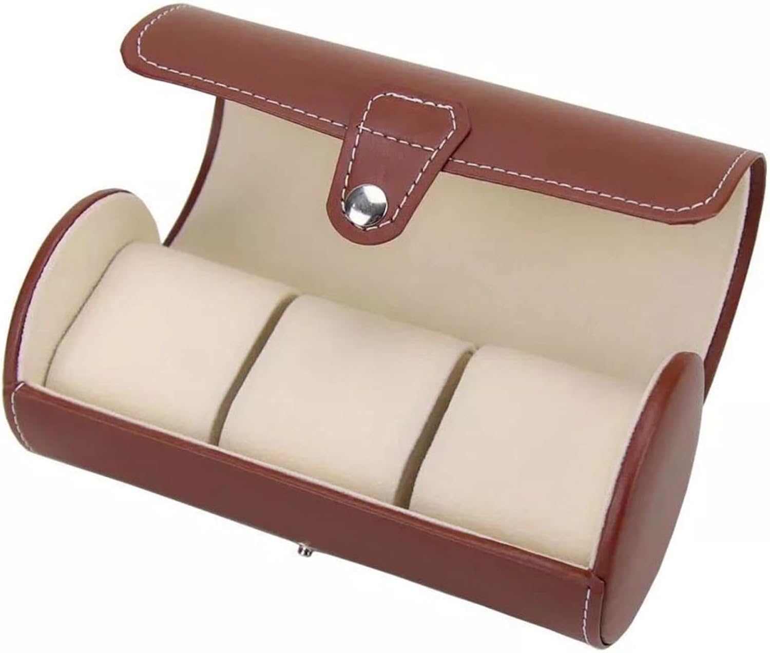 腕時計収納ケース 3本用 ウォッチケース コレクションケース PUレザー 円筒形 防塵 持ち運び 便利 腕時計ボックス 母の日 父の日 プレゼント アクセサリー...