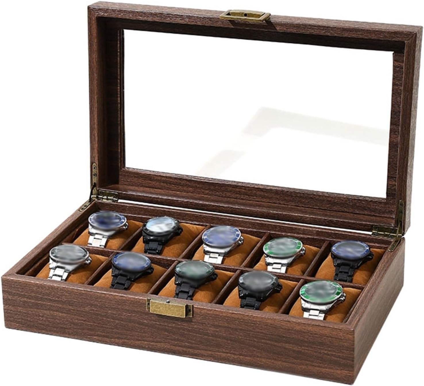 木製腕時計収納ケース 10本 コレクションケース ディスプレイケース 腕時計保管 ウォッチボックス ギフ..