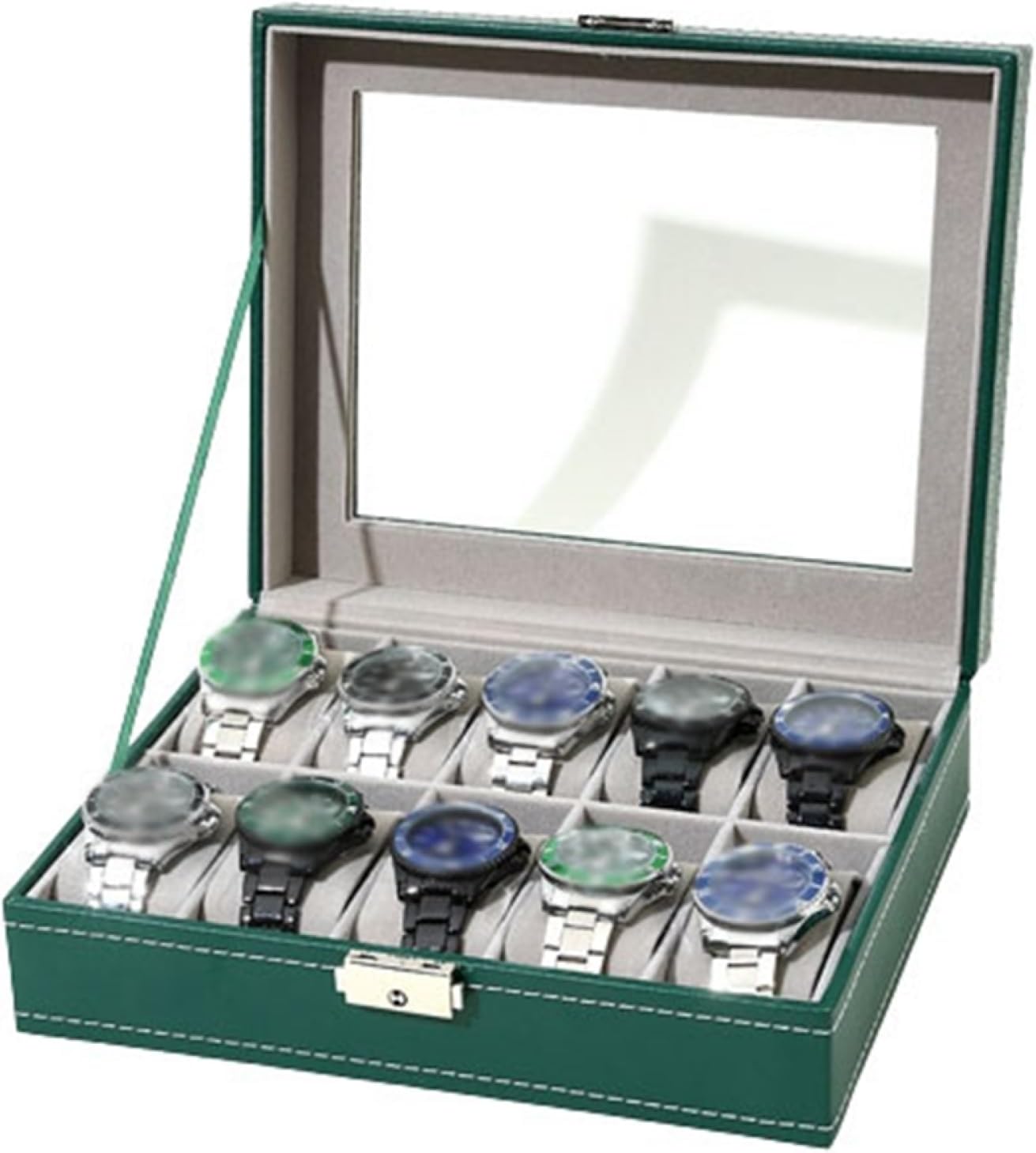 腕時計収納ケース 10本 コレクションケース 腕時計収納ボックス ウォッチボックス PUレザー エレガント..