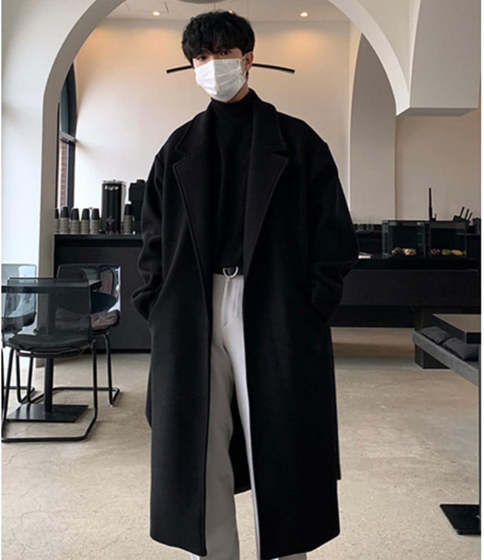 トレンチコート メンズ 紳士服 ウール混 カジュアル ロング 仕事 コート 秋 おしゃれ スリム 春服 秋服 オフィス 防寒 通学 通勤 旅行 ファッション ビジネスジャケット アウター 大きいサイズ