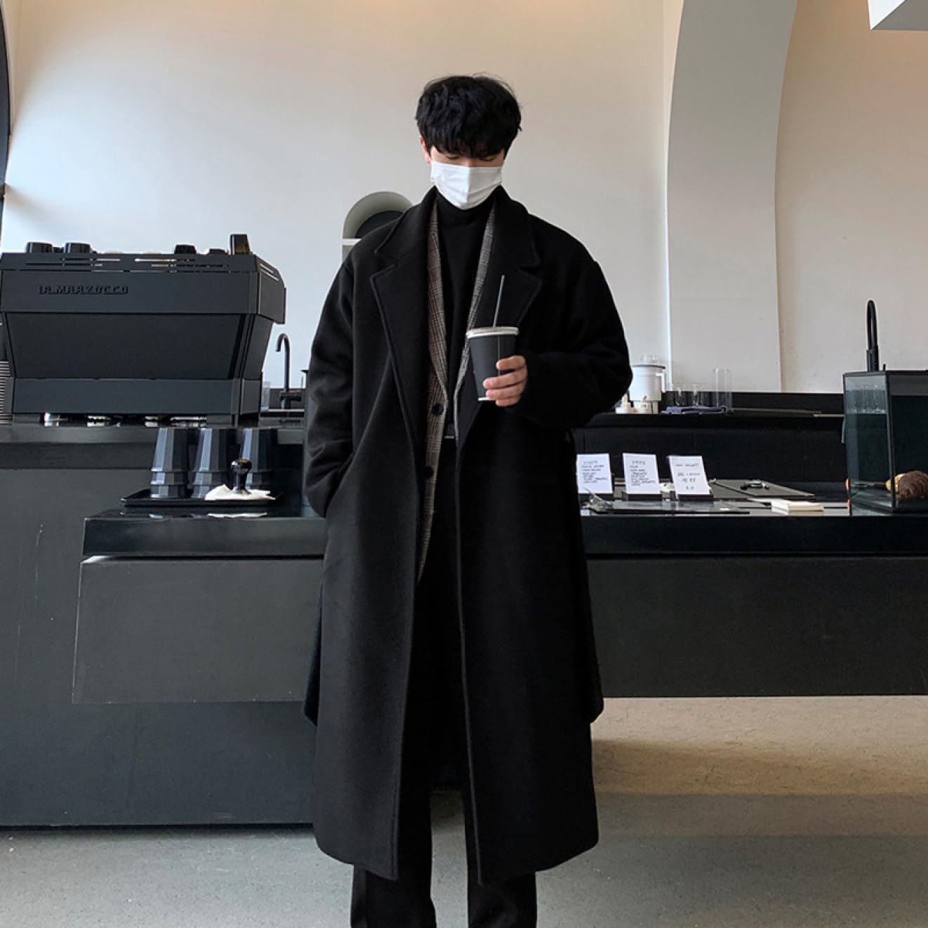 トレンチコート メンズ 紳士服 ウール混 カジュアル ロング 仕事 コート 秋 おしゃれ スリム 春服 秋服 オフィス 防寒 通学 通勤 旅行 ファッション ビジネスジャケット アウター 大きいサイズ