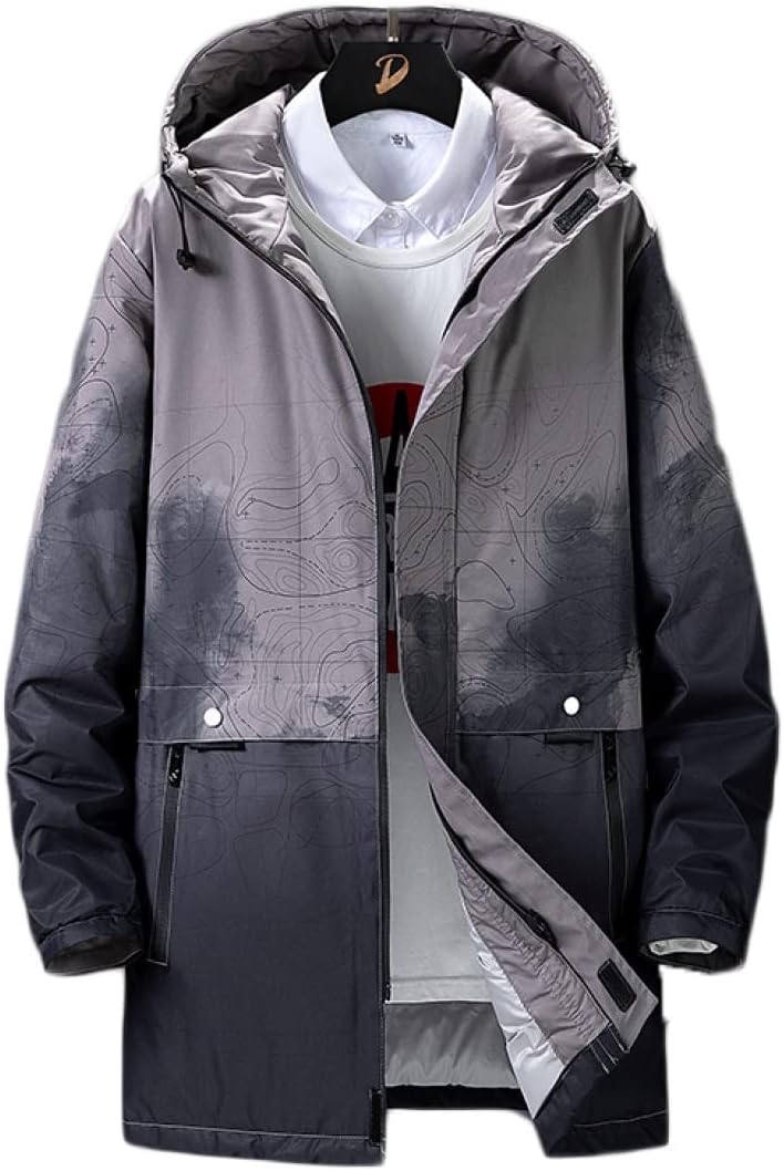 楽天GOTO funny 楽天市場店ダウンジャケット メンズ ダウンコート ロングコート フード付き 冬 ダウンフェザー アウター 無地 中綿 ジャケット 厚手 防寒ジャケット 大きいサイズ ウオーキング かっこいい 防寒 防風 保温