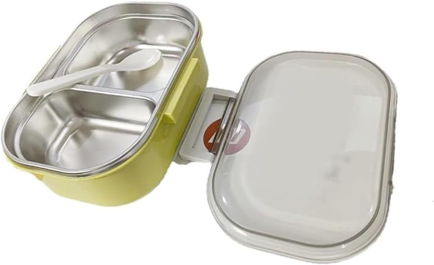 弁当箱ランチボックス2つのコンパートメントお弁当箱ファッションステンレス製男性女性高校生サラリー..